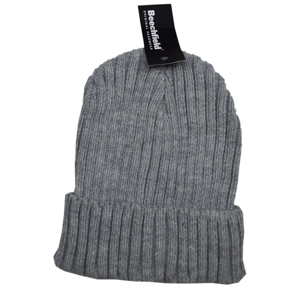 Embroidered Beechfield Chunky Ribbed Crofter Beanie